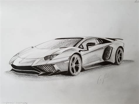 Lamborghini Aventador Sketch at PaintingValley.com | Explore collection ...