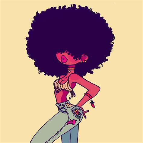 Black Girl Afro Drawing | Free download on ClipArtMag