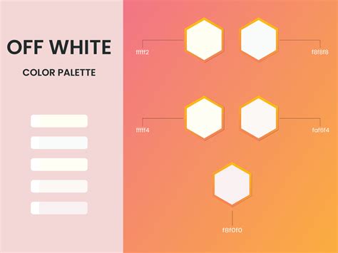 Off white color palette 14529894 Vector Art at Vecteezy