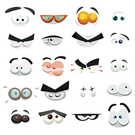 Comic Eyes Set — Stock Vector © benchyb #67267155