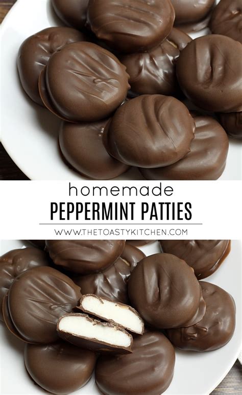 Homemade Peppermint Patties by The Toasty Kitchen #candy #candyrecipe # ...