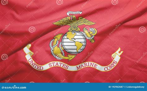 United States Marine Corps Flag Stock Image - Image of poster, corps ...