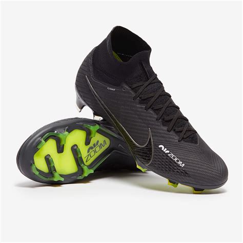 Nike Air Zoom Mercurial Superfly IX Elite FG - Black/Dk Smoke Grey ...