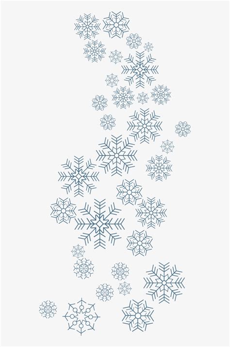 Snowflake Flurries Clipart