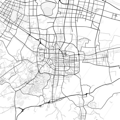 Vector PDF map of Shaoxing, China - HEBSTREITS | Shaoxing, Printable ...