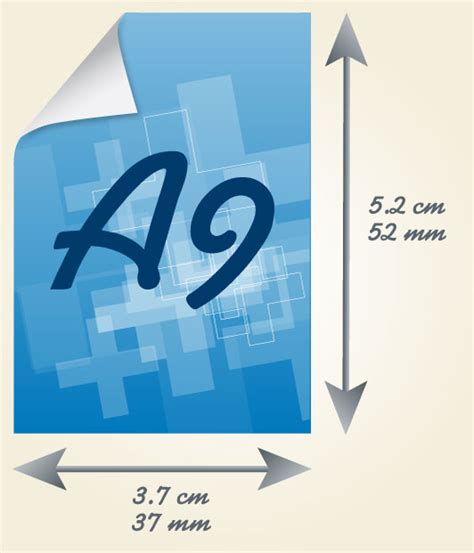 A9 Paper Size | All informations about A9 sheet of paper