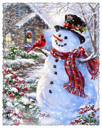 Winter Snowman Animated Pictures, Photos, and Images for Facebook ...