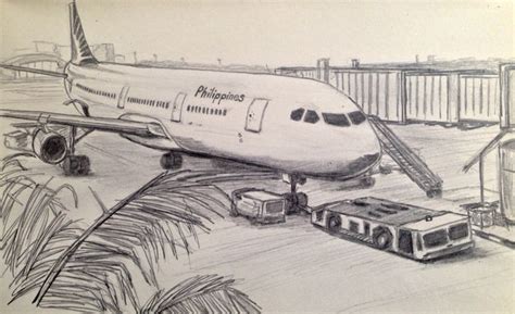 airport drawing - Google Search | Airplane sketch, Airplane drawing ...