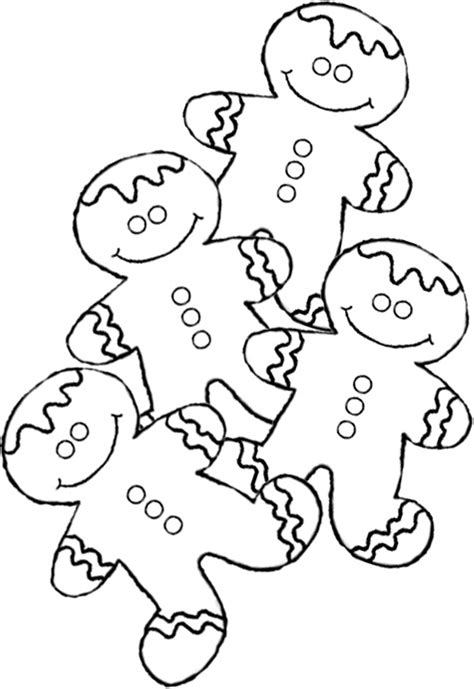 Free Printable Gingerbread Man Coloring Pages For Kids