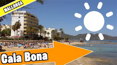 Cala Bona Mallorca Spain: Tour of beach and resort - YouTube