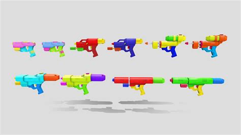 [ MC ] Item : Water Gun - Buy Royalty Free 3D model by iJUNE [cc5010f ...