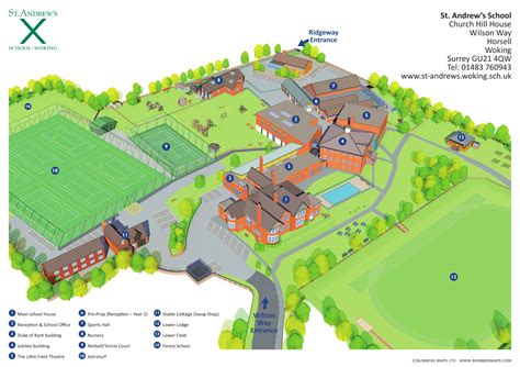 St Andrew's School - Directions & School Map