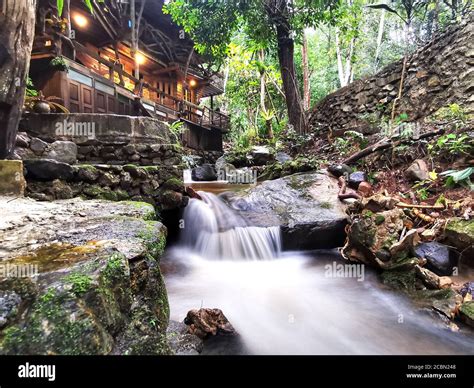 Waterfall in Mae Kampong Village is located at Mae On Chiangmai ...