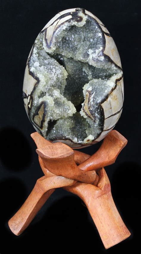 5.8" Septarian "Dragon Egg" Geode With Calcite Crystals (#33497) For ...