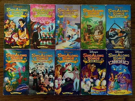 Disney Sing Along Songs Vhs Lot - photos and vectors