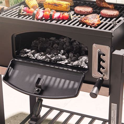 VonHaus Charcoal BBQ - Large American Style Barbecue Grill & Smoker ...