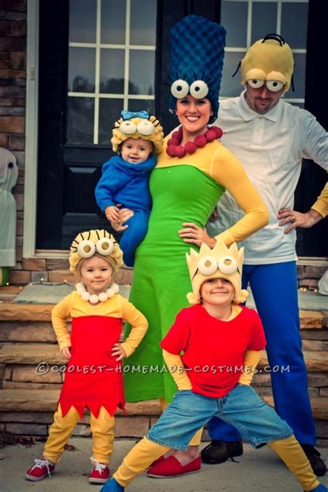 Coolest Homemade Simpsons Family Costume