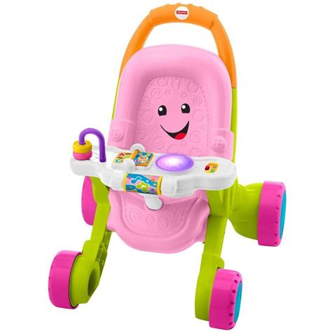 Fisher-Price Stroll & Learn Walker, Pink - Walmart.com