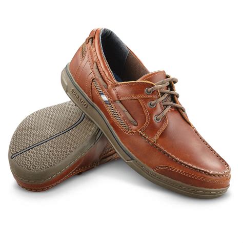 Men's Sebago® Triton™ 3-eyelet Leather Casual Shoes, Brown - 235358 ...