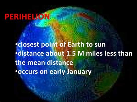 Perihelion and aphelion