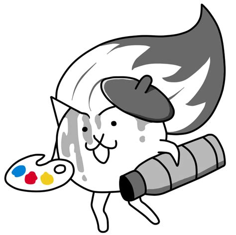 Artist Cat-The Battle Cats by Aauroz on DeviantArt