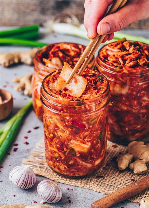 Vegan Kimchi Recipe (Easy & Homemade) - Bianca Zapatka | Recipes