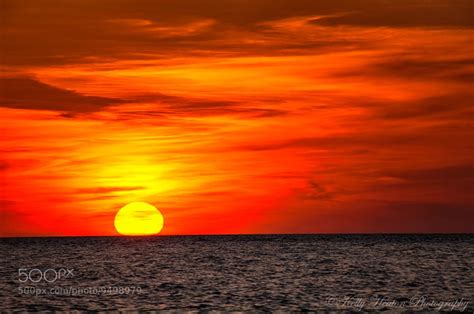 Photograph Orange Red Sunset by Kelly Heaton on 500px