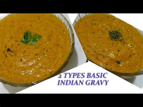 Basic Indian Gravies recipe / 2 Types Of Indian Basic Gravy ...