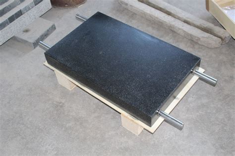 Two Face Lapped Granite Surface Plate Surface Table Calibration With Handle