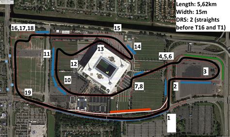 Hard Rock Stadium Miami F1 track. My second take on this challenge ...