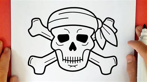 HOW TO DRAW A PIRATE SKULL