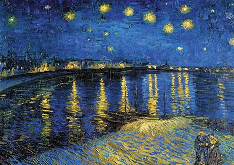 Vincent Van Gogh Starry Night Over the Rhone Poster - Etsy