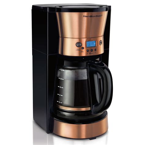 Hamilton Beach 12-Cup Programmable Coffee Maker with Copper Accents - 46898