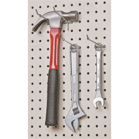 Pack of 4 4" Straight Pegboard Hooks