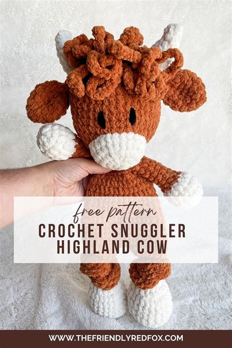 Free Crochet Snuggler Pattern Highland Cow