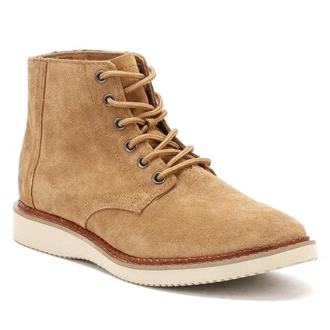 Lyst - TOMS Mens Toffee Brown Suede Porter Boots in Brown for Men