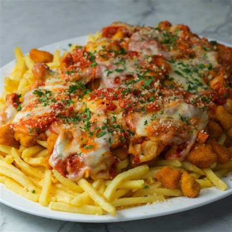 Chicken Parmesan Loaded Fries - Cooking TV Recipes