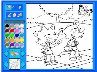 Los animales: Juego para colorear animales