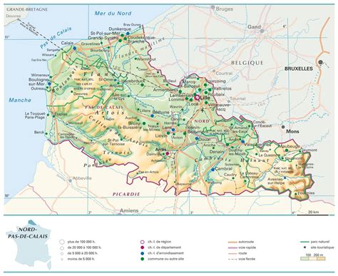 Carte du Nord-Pas-de-Calais - Plusieurs cartes de la région