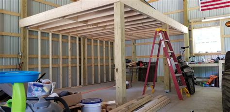 Pole Barn Loft Framing - barn red color schemes