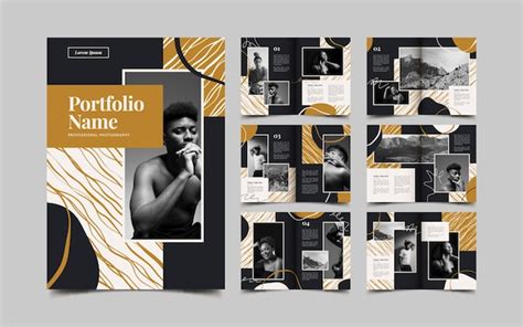 Portfolio template Vectors & Illustrations for Free Download | Freepik