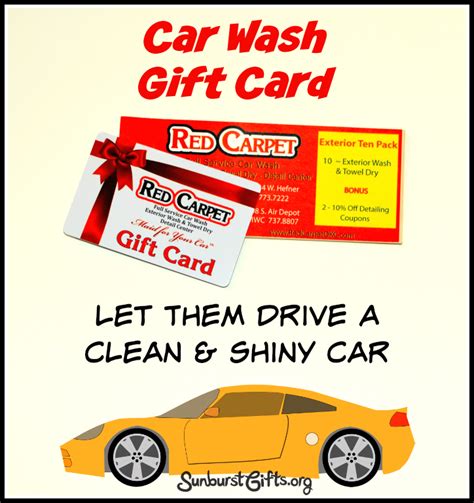 clean-shiny-car-wash-gift-card - Thoughtful Gifts | Sunburst ...