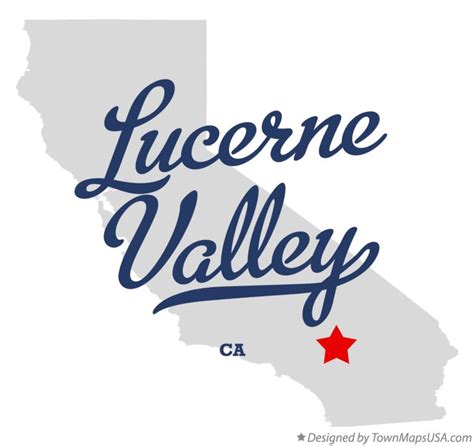 Map of Lucerne Valley, CA, California