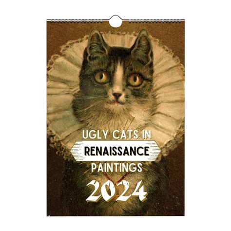 2024 Wall Ugly Cats Calendar - Funny Cat Calendar 2024, January 2024 ...