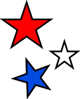 Freebie! Happy Fourth of July Star Clipart for Personal and Commercial Use