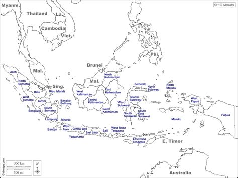 Indonesia free map, free blank map, free outline map, free base map ...