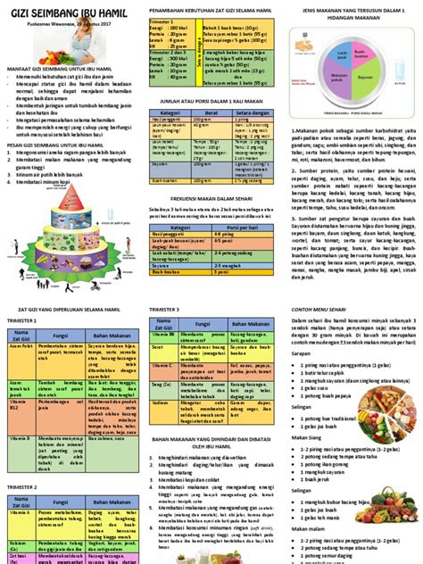 Leaflet Gizi Seimbang Ibu Hamil - Homecare24