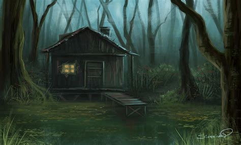 Swamp House speedpaint by Sicarius8 on DeviantArt