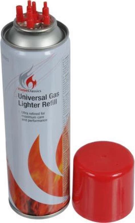 Universal Butane Gas Lighter Refill Spray 250ml Refills Lighters Valve ...