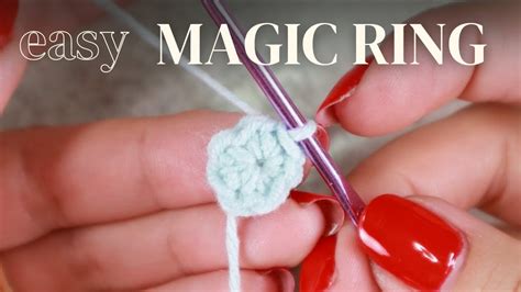 Magic circle crochet tutorial | How to make a magic ring | Adjustable ...